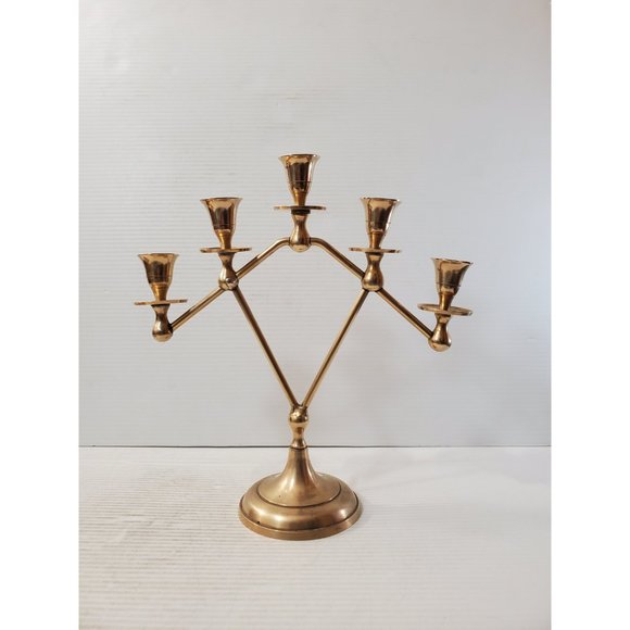 Vintage candelabra candle holders/ 5 arm candelabras/ candelabra perfect for - Picture 2 of 10